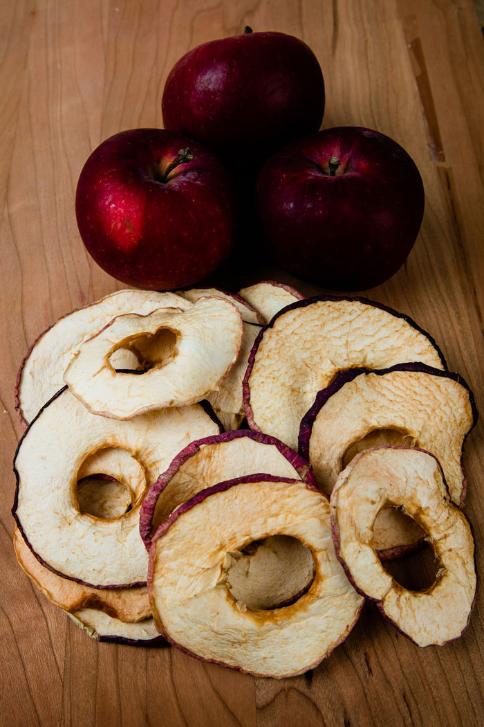 Pomme biologique tranches