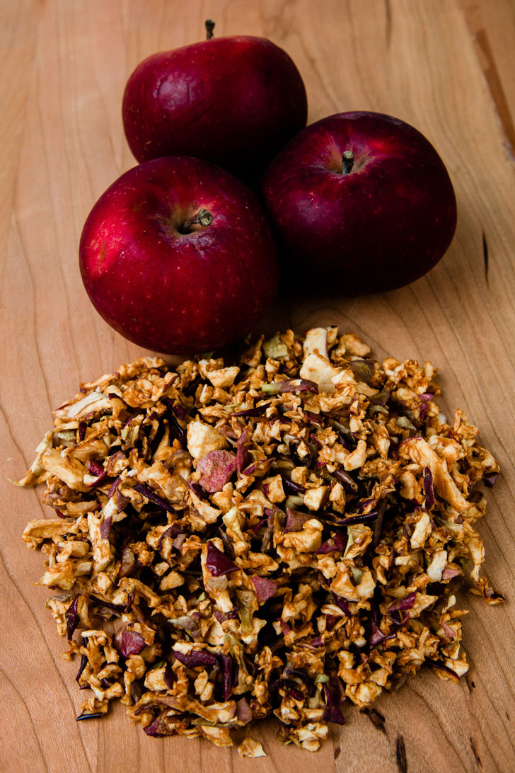 Pomme biologique morceaux